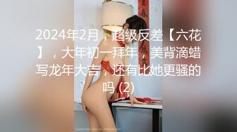 2024年2月，超级反差【六花】，大年初一拜年，美背滴蜡写龙年大吉，还有比她更骚的吗 (2)