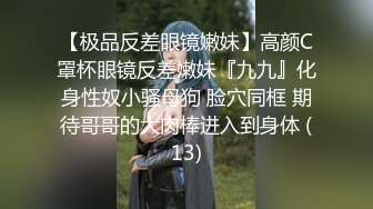 【极品反差眼镜嫩妹】高颜C罩杯眼镜反差嫩妹『九九』化身性奴小骚母狗 脸穴同框 期待哥哥的大肉棒进入到身体 (13)